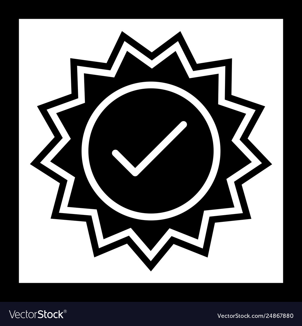 Valid stamp icon design