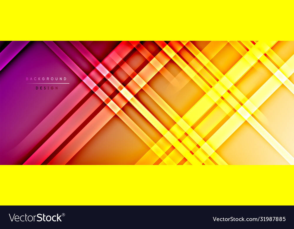 Bright gradient neon lines abstract background vector image Bright gradient neon lines abstract background