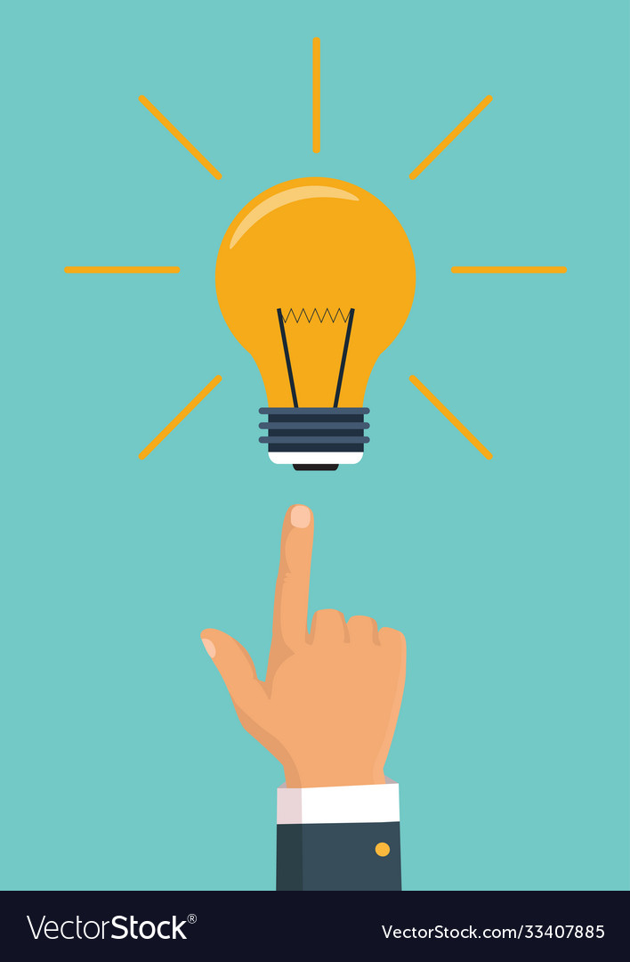 In flat design isolated on background pointing vector image In flat design isolated on background pointing