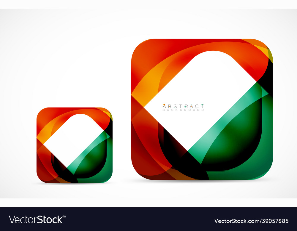 Minimal background abstract square shape vector image Minimal background abstract square shape