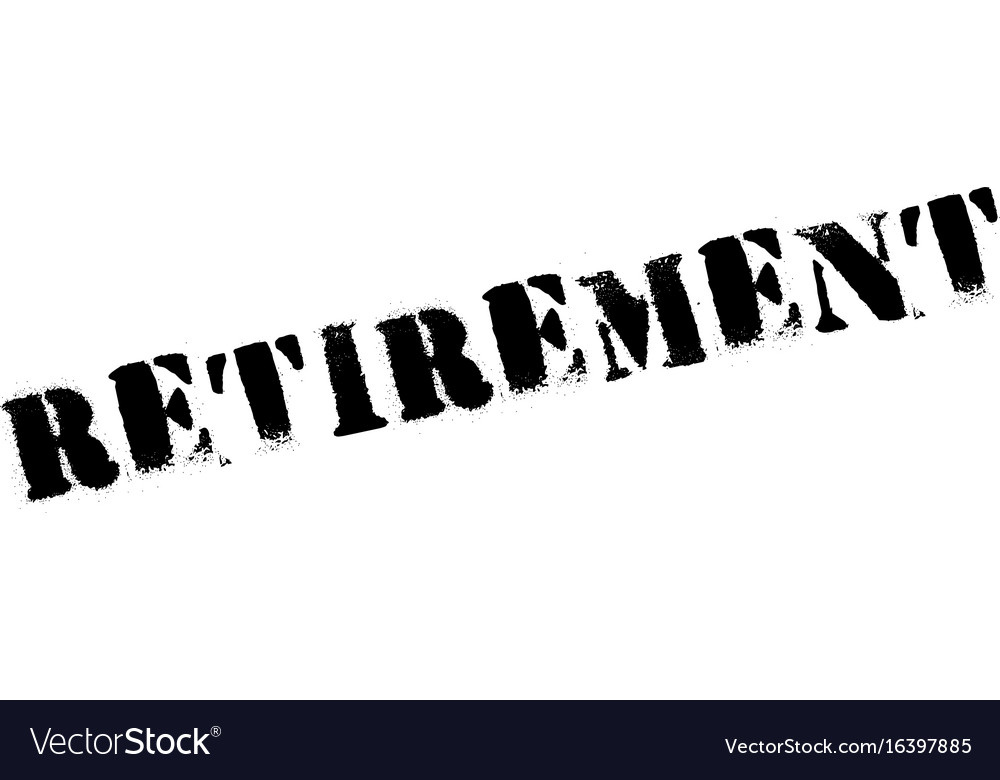 Retirement rubber stamp Royalty Free Vector Image