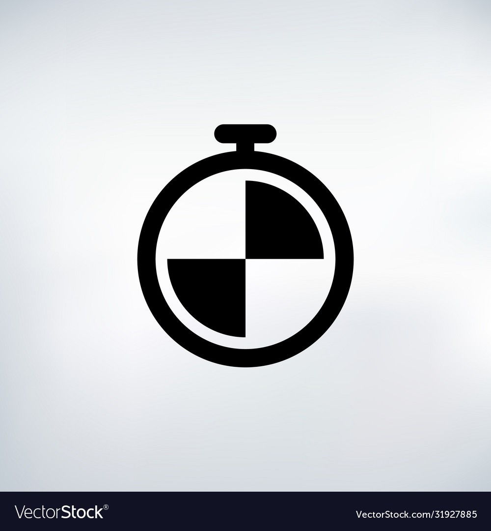 Timer seconds countdown icon set time