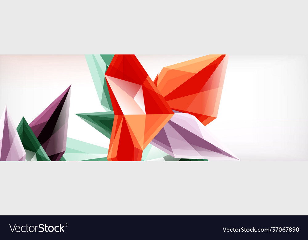 3d triangles and pyramids abstract Vector Image 3d triangles and pyramids abstract