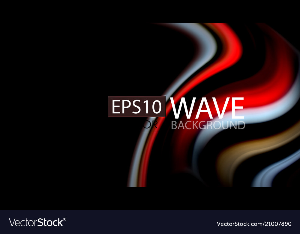 Blur color wave lines abstract background Vector Image Blur color wave lines abstract background