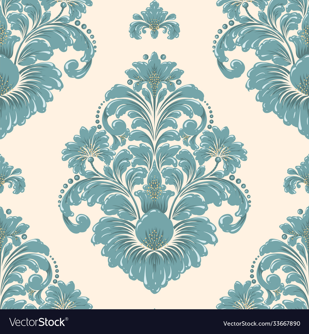 Damask nahtlose Musterelement klassische