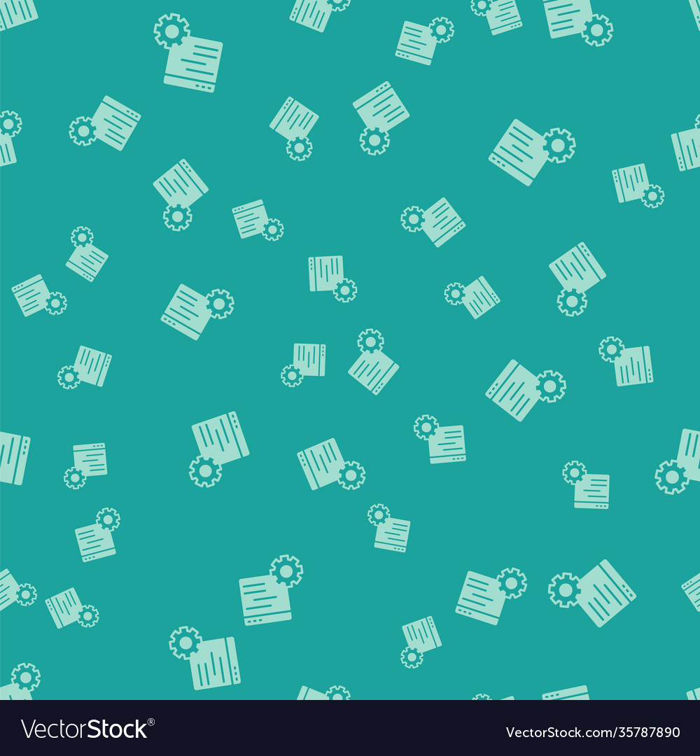Green computer api interface icon isolated