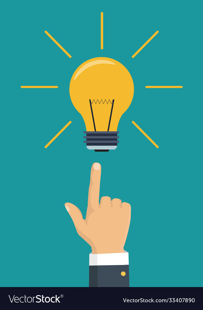 In flat design isolated on background pointing vector image In flat design isolated on background pointing