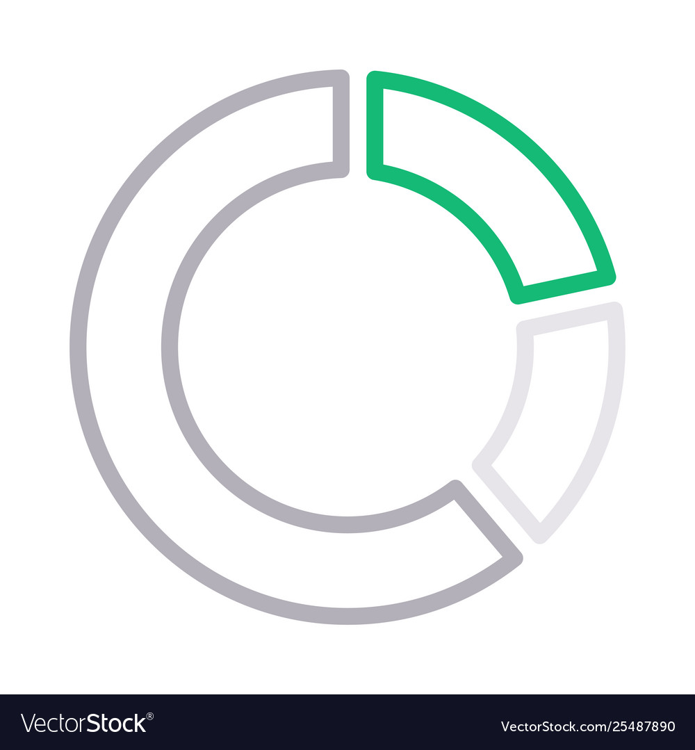 Pie chart vector image Pie chart