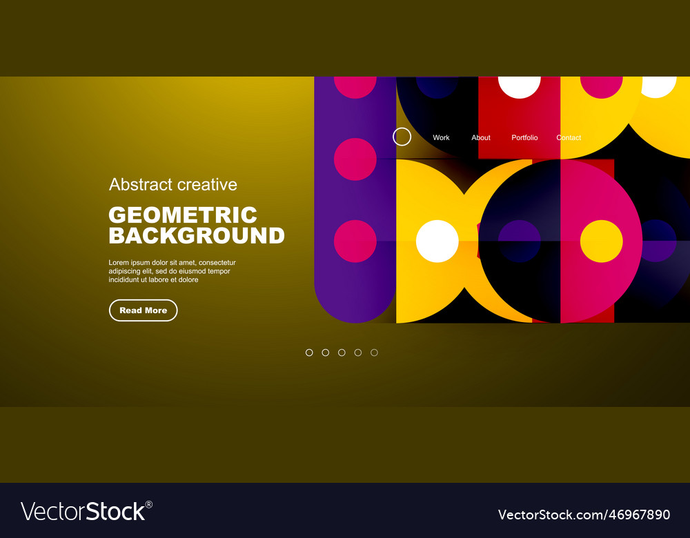 Simple circles and round elements pattern