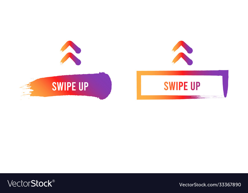 Swipe up set stories button