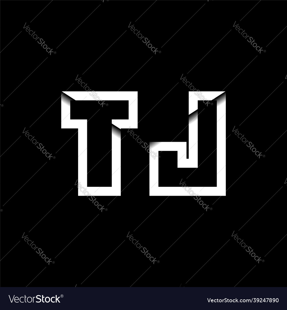 Tj monogram envelope shape style