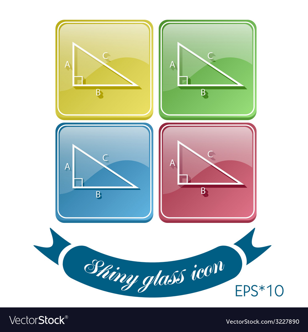 Triangle math symbol icon geometry learning