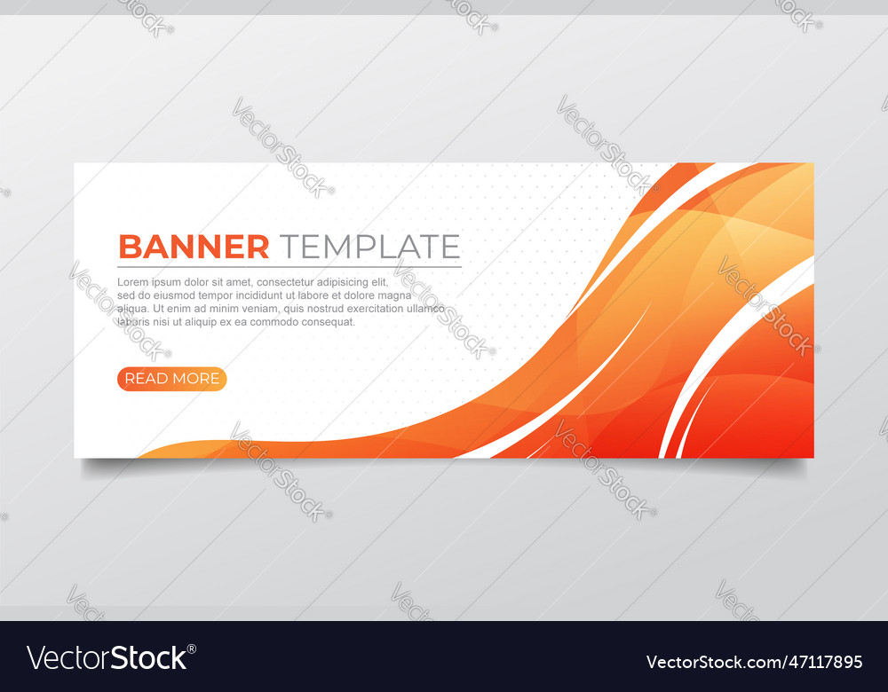 Abstract wave banner with colorful design