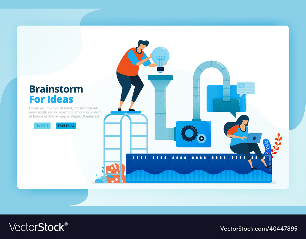 Activities from problem solving process vector image Activities from problem solving process