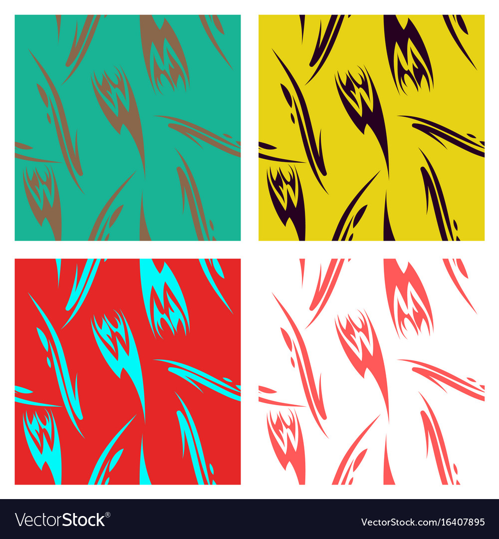 Assembly of patterns in striped style