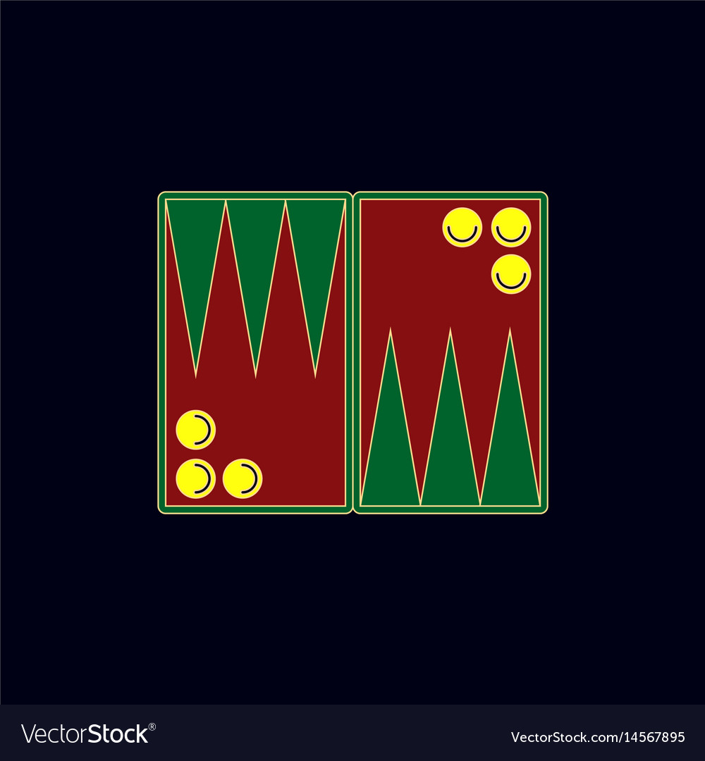 Backgammon board game table