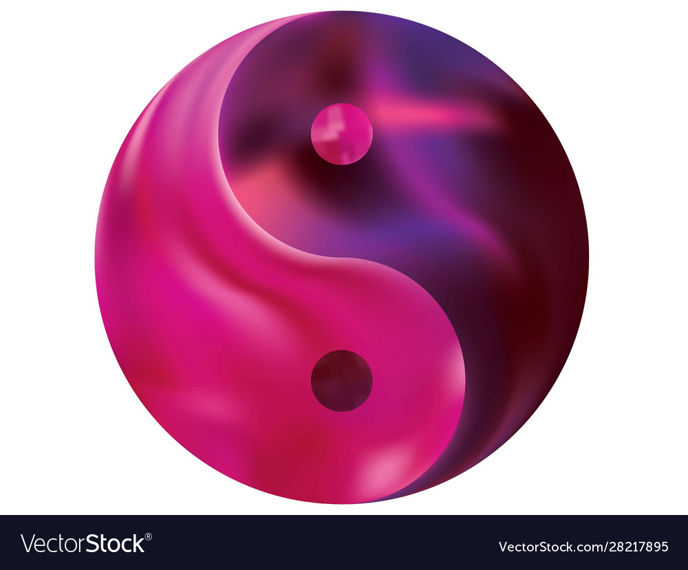 Blurred background in form yin yang vector image Blurred background in form yin yang
