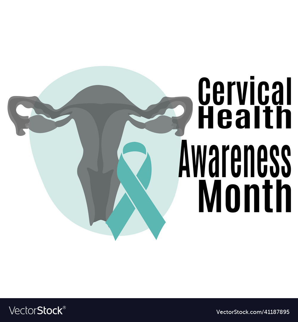 Cervical Health Awareness Month Idea Royalty Free Vector