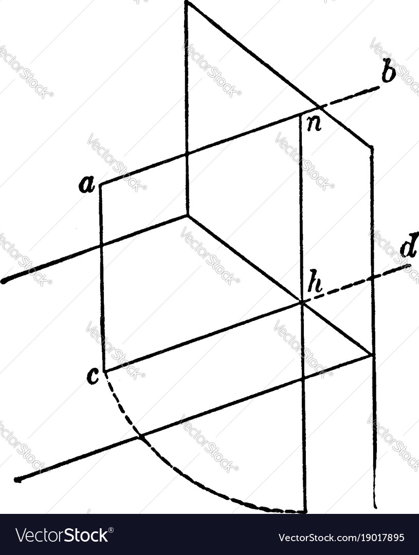 Geometrical plane organize the scale of objects