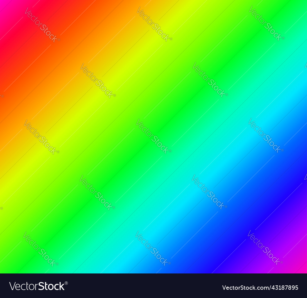 Rainbow rgb visible light spectrum background vector image Rainbow rgb visible light spectrum background