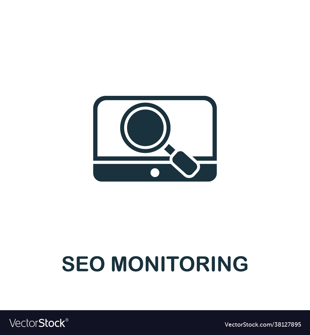 Seo monitoring icon from collection simple