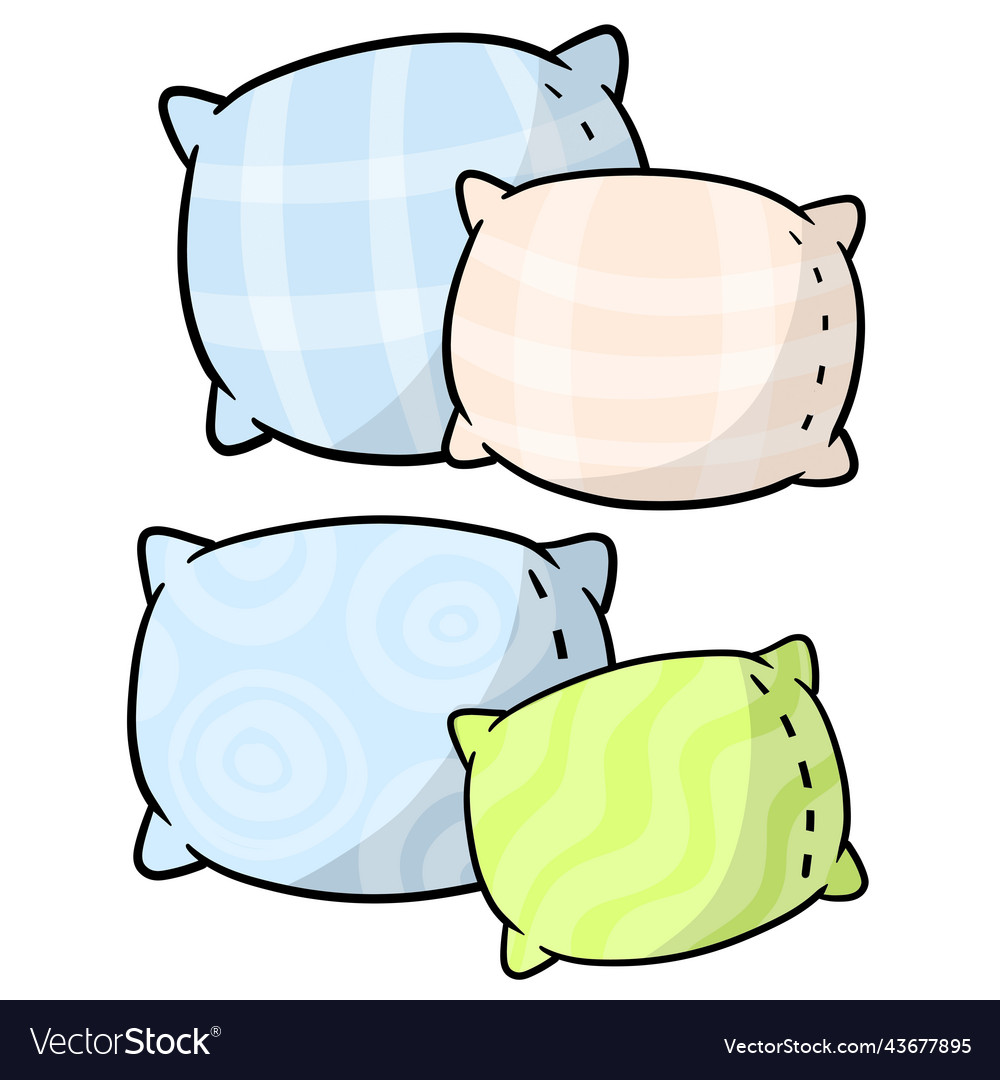 Set of pillows large and small object