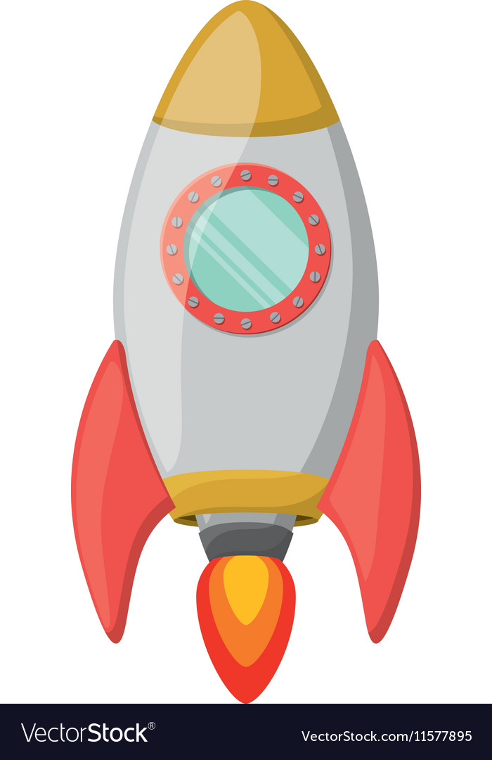 Silhouette spaceship with wake of fire Royalty Free Vector Silhouette spaceship with wake of fire Royalty Free Vector