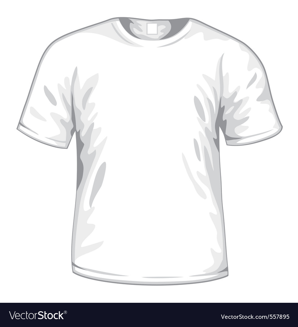 White tshirt Royalty Free Vector  Image VectorStock