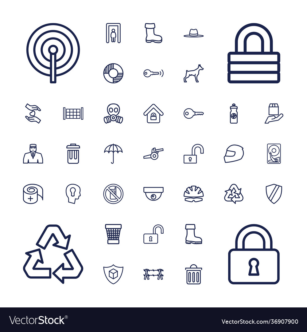 37 protection icons