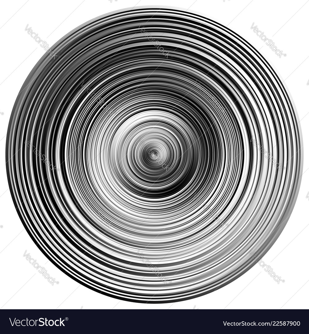 Concentric rings circles pattern abstract vector image Concentric rings circles pattern abstract