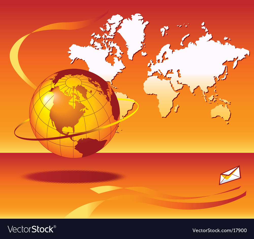 Globe map email