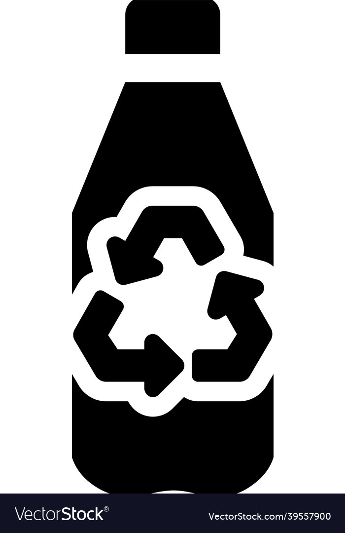 Plastic recycle icon Royalty Free Vector Image