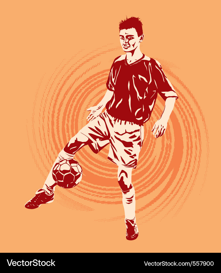 Soccer player Royalty Free Vector Image - VectorStock