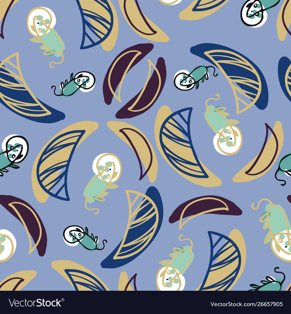 Abstract pattern colorful shapes vector image Abstract pattern colorful shapes