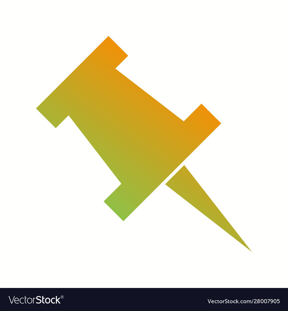 Beautiful pointer glyph icon