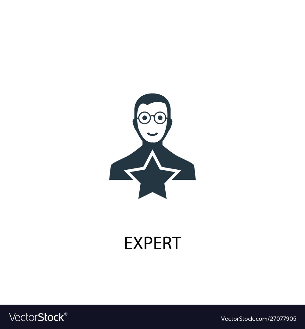 Expert icon simple element