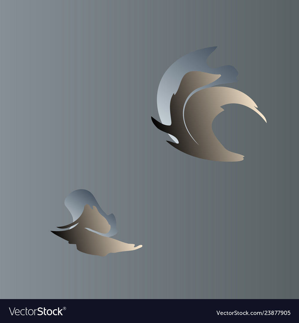 Gray gradient background with abstract elements Vector Image Gray gradient background with abstract elements