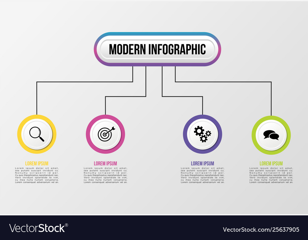 Infographic design template with options steps