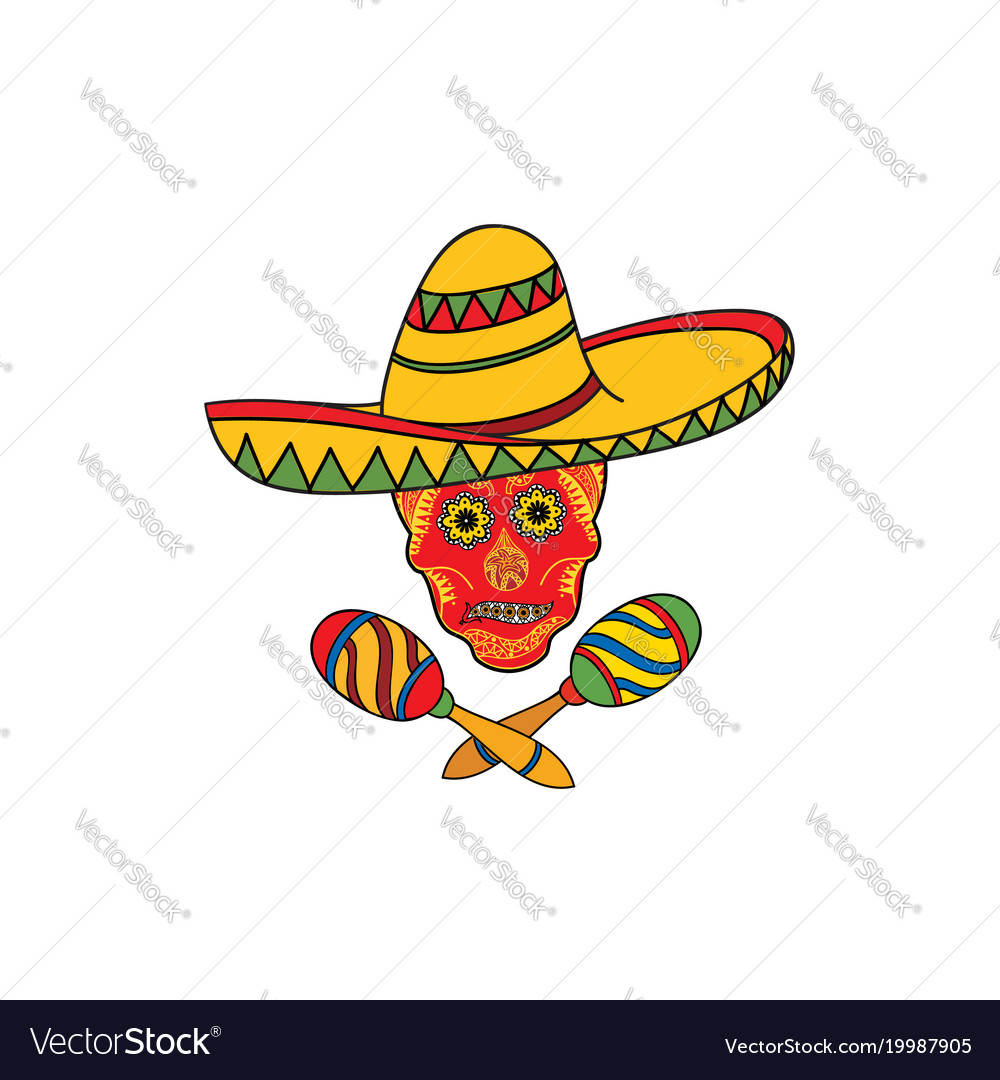 Mexican icon welcome to mexico sign Royalty Free Vector