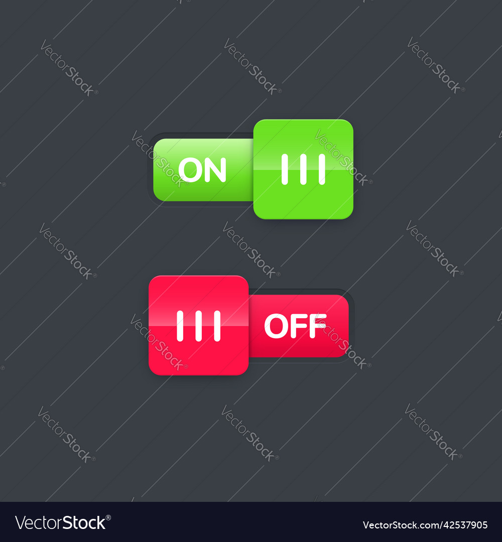 On off icon switch button sign Royalty Free Vector Image