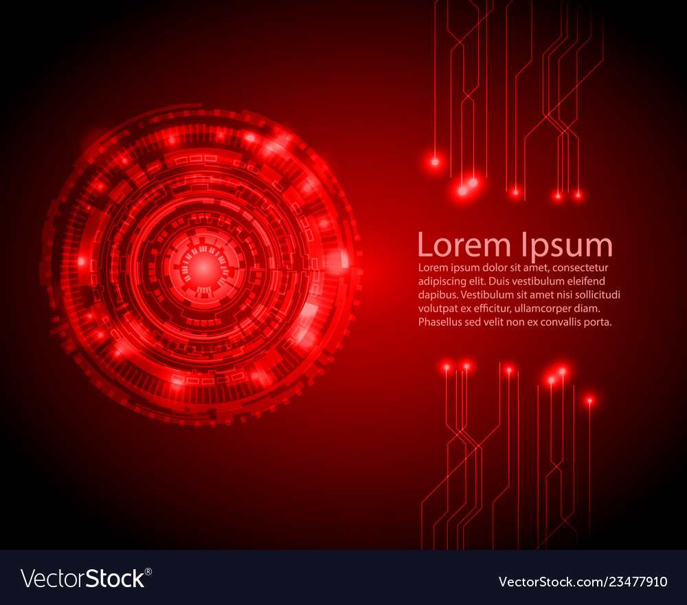 Abstract circle digital technology background vector image Abstract circle digital technology background