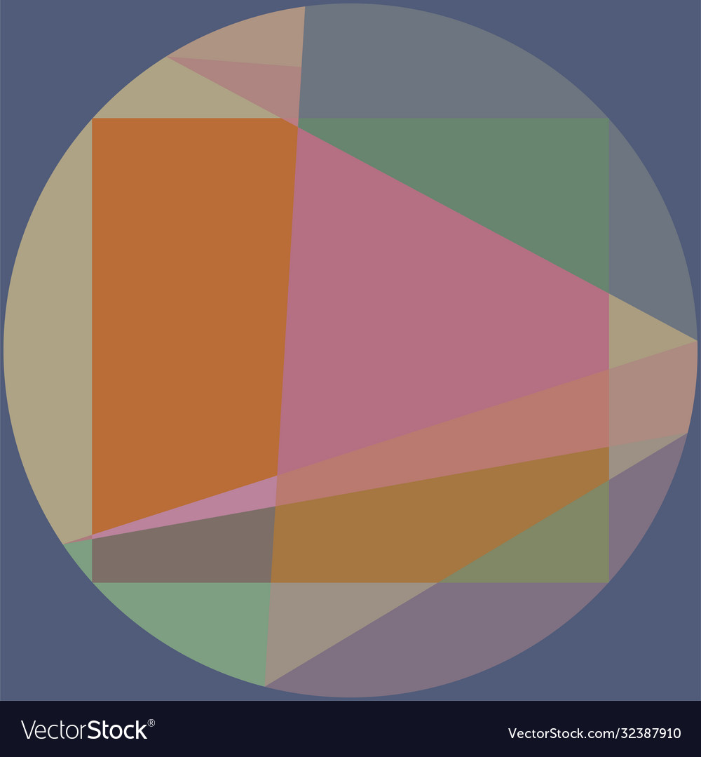 Abstract composition with simple colorful
