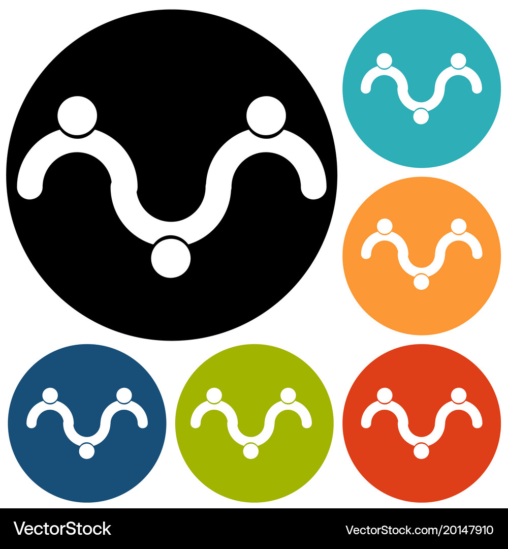 Business icon handshake Royalty Free Vector Image