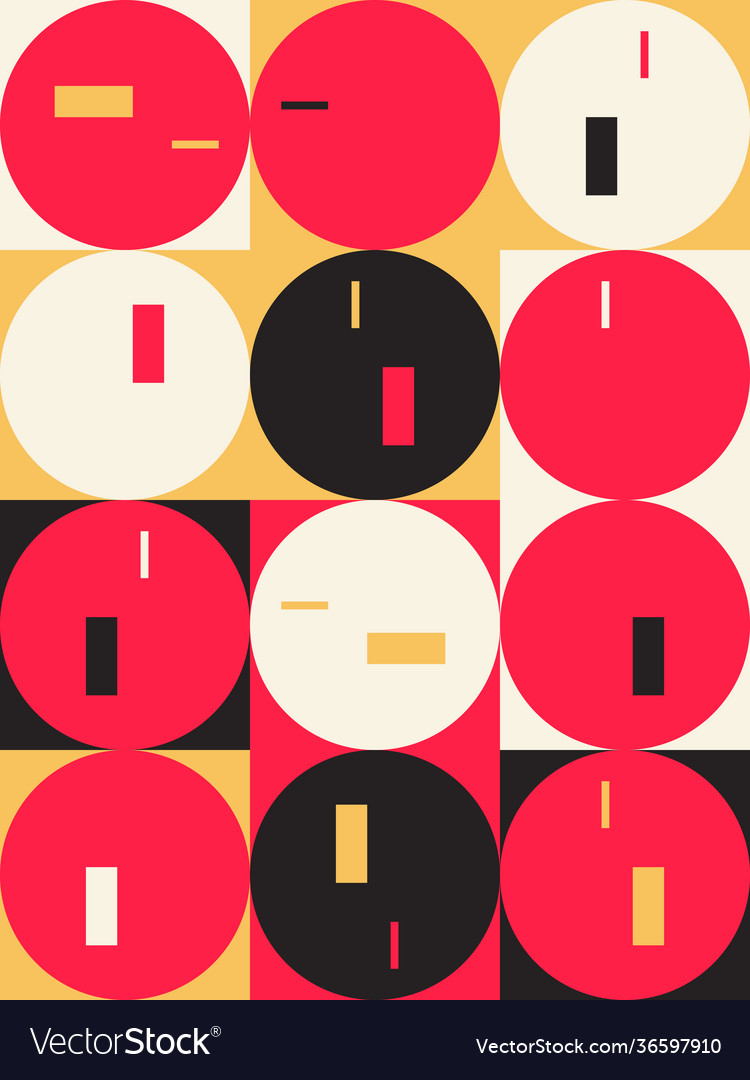 Deconstructed abstract pattern design
