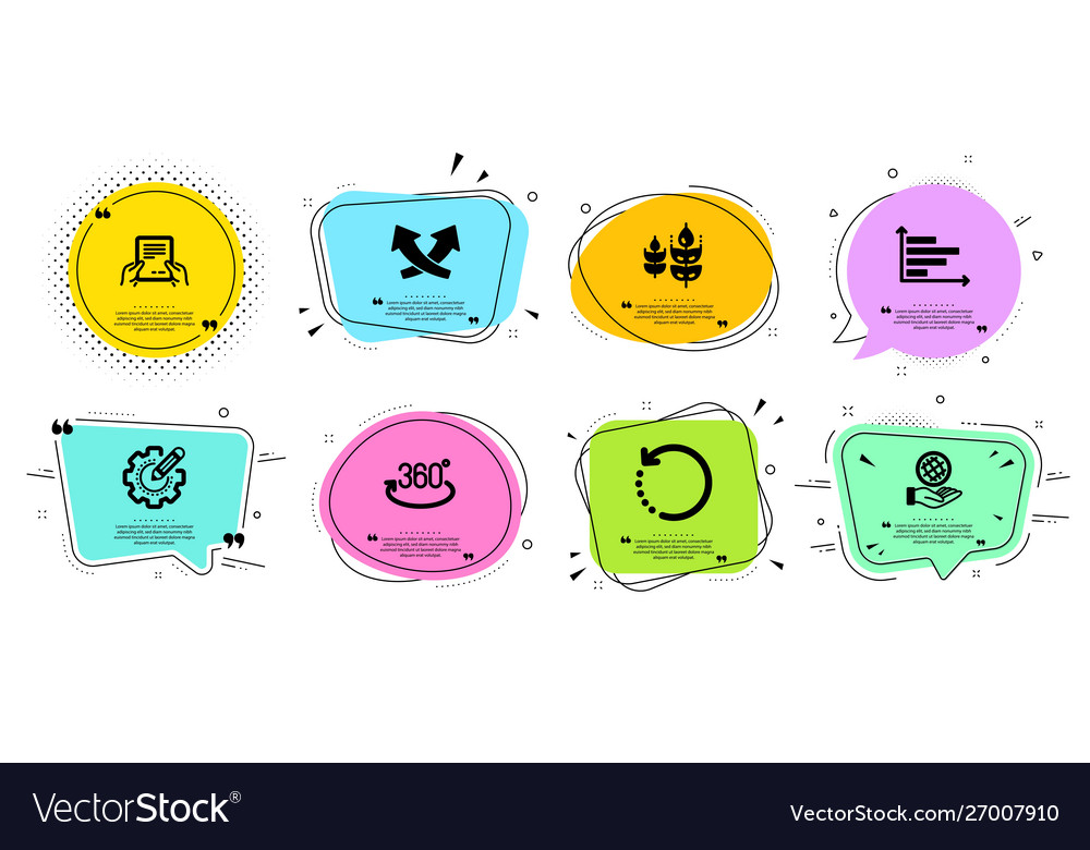 Full rotation horizontal chart and recovery data Vector Image Full rotation horizontal chart and recovery data