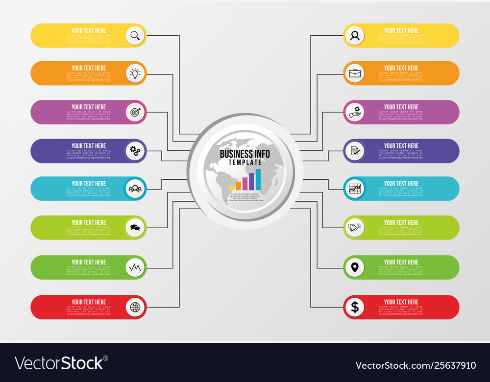 Infographic design template with options steps