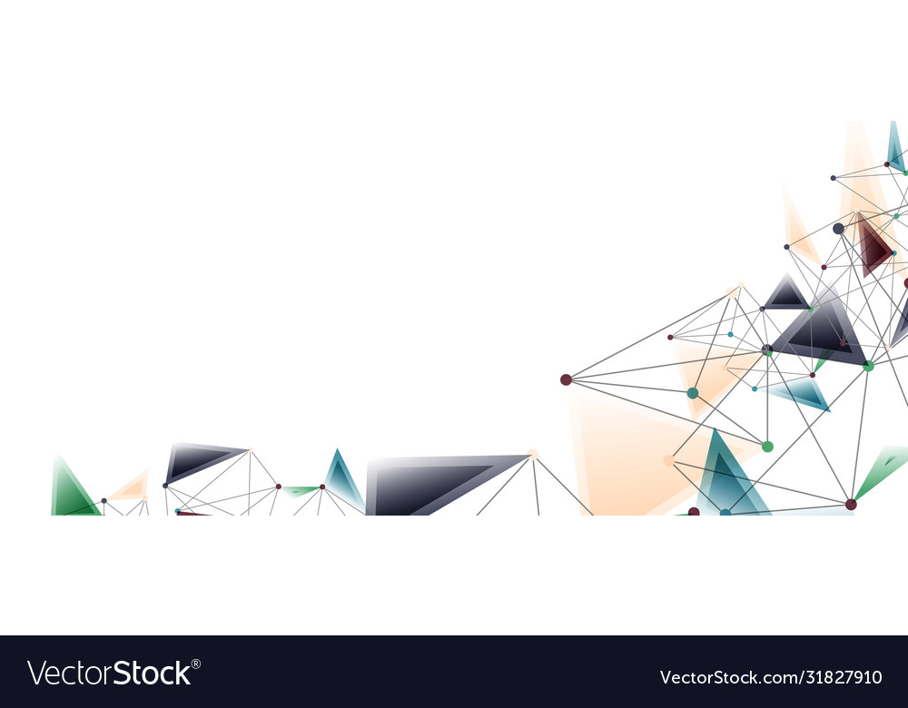 Line points connections triangular technology