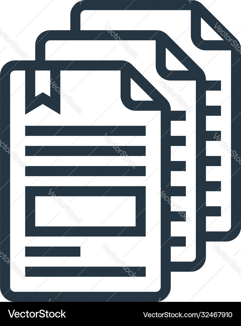 Priority icon editable stroke Royalty Free Vector Image