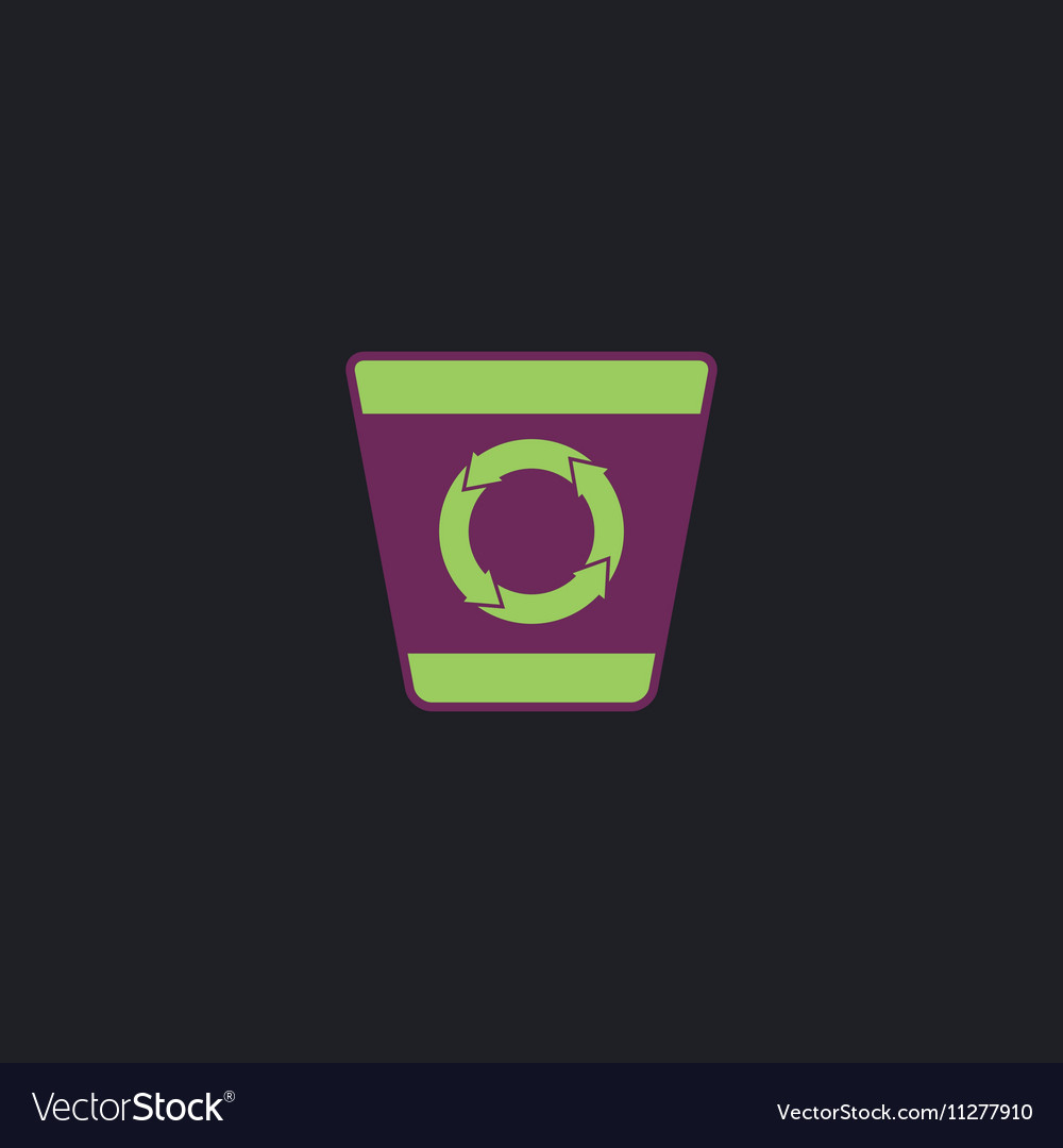 Recycle bin computer symbol