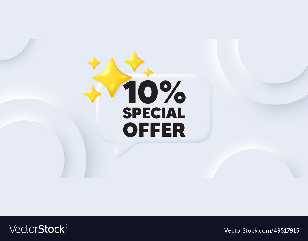 10 percent discount offer sale price promo sign